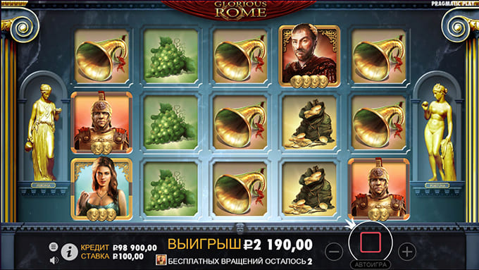 Играть в игровой автомат Glorious Rome на реальные деньги