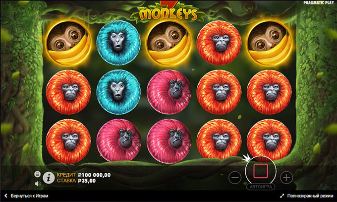 Играть в игровой автомат 7 Monkeys